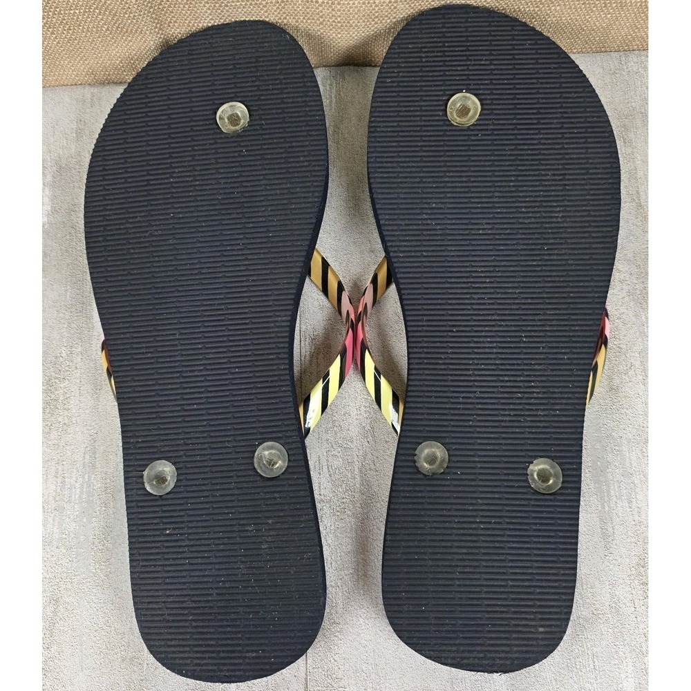 Vera Bradley Flip Flops Toucan Party Pineapple Tropical Women's Size 9-10‎ EUC - Picture 9 of 9